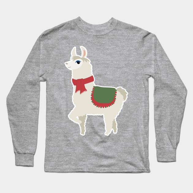 Llama Long Sleeve T-Shirt by valentinahramov